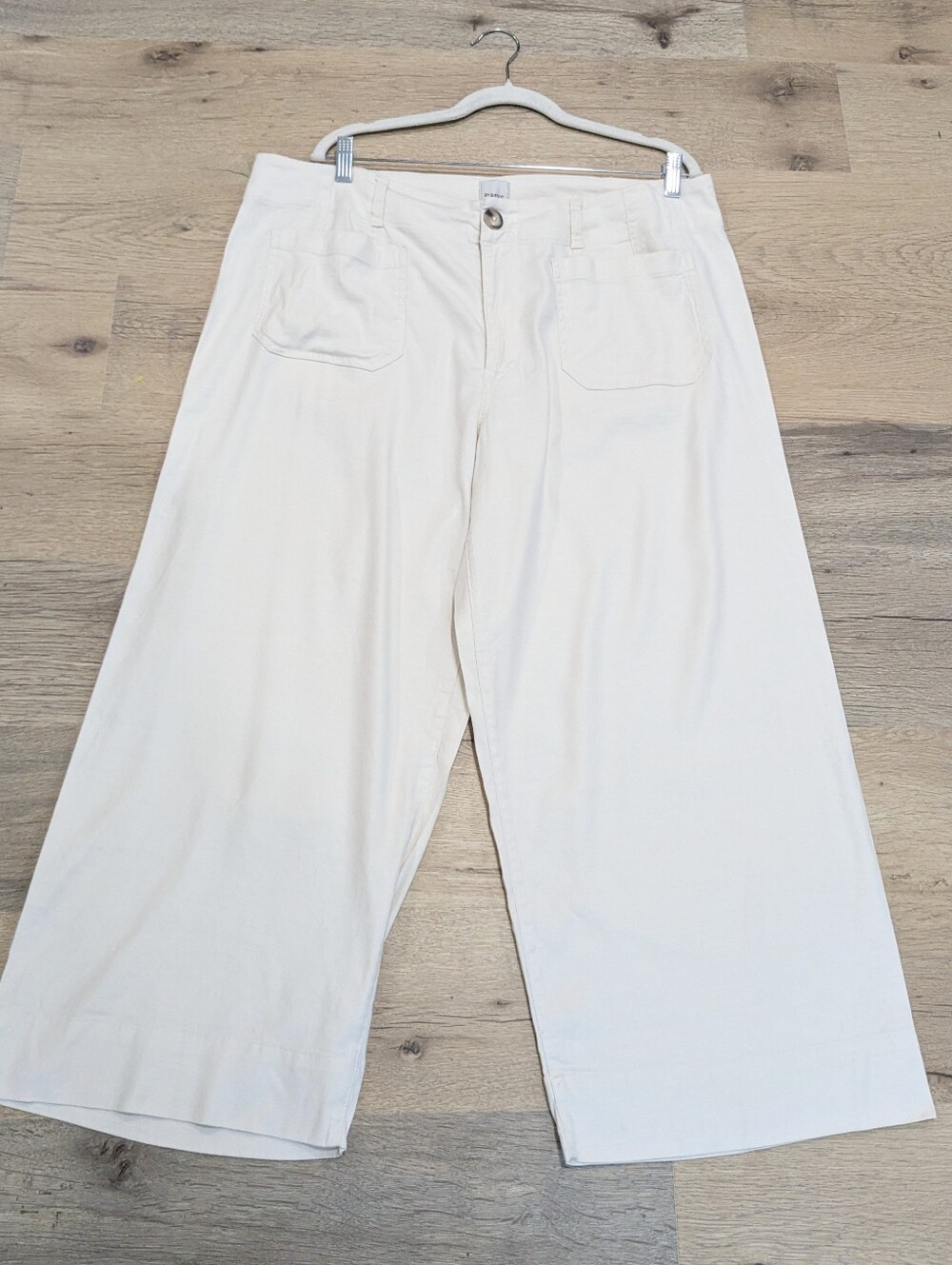 Maeve Colette  Linen Stretch Wide Leg Pants - Picture 2 of 8